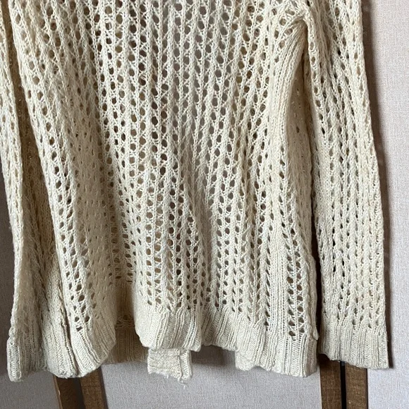 FINAL MARKDOWN Wet Seal Cream Acrylic Sweater medium - Picture 11 of 11